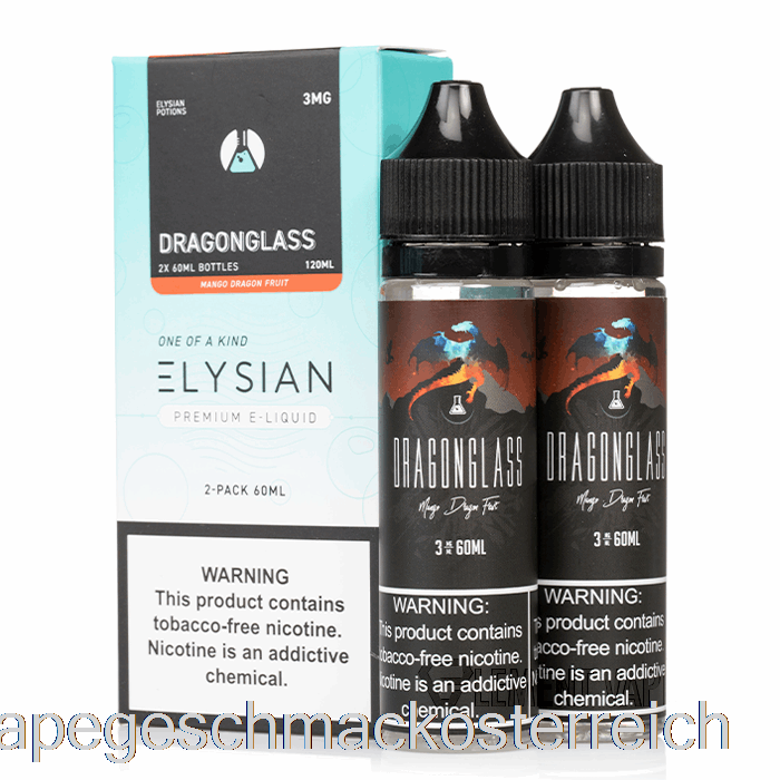 Dragonglass - Elysian Labs - 120 Ml 0 Mg Vape-Geschmack